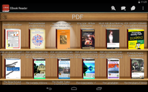 Ebook Reader-Interface Tablette free apps