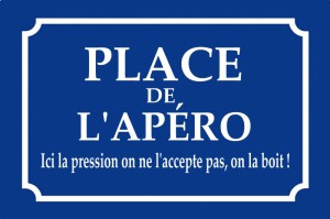 Alcootest - plaque de rue place de l'apéro