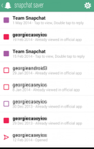 Snapchat Saver-menu