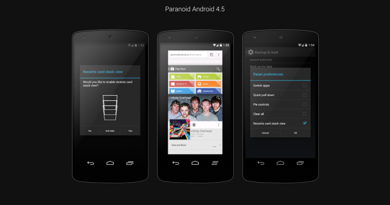 Paranoid android v4.5 beta1 free rom