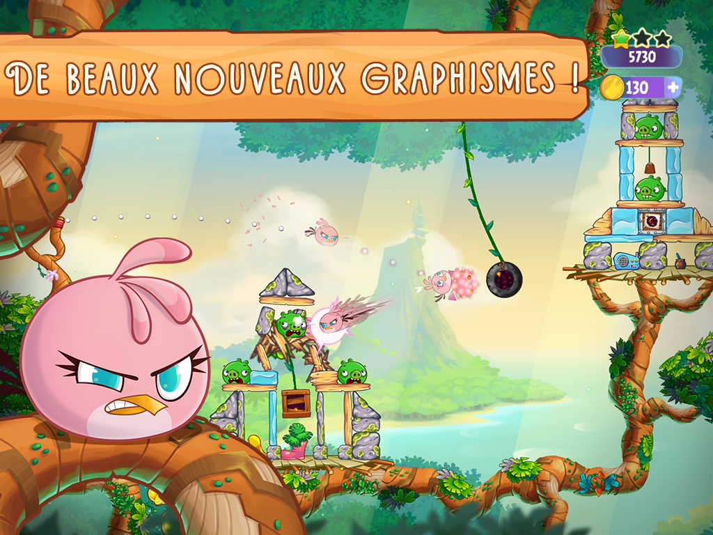 Angry Birds Stella - nouveaux graphismes