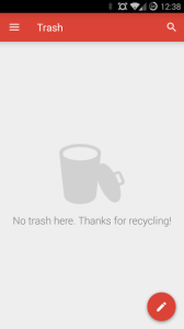 Gmail 5.0 - trash