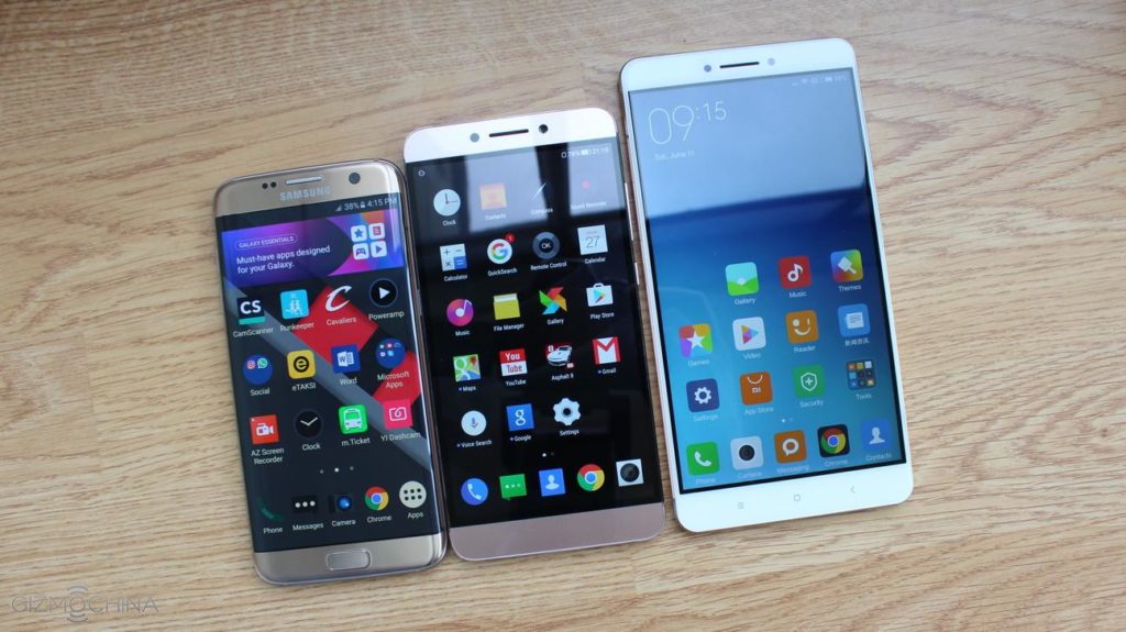 Xiaomi Mi Max 2GB VS Galaxy S7 Edge VS LeEco Le Max2