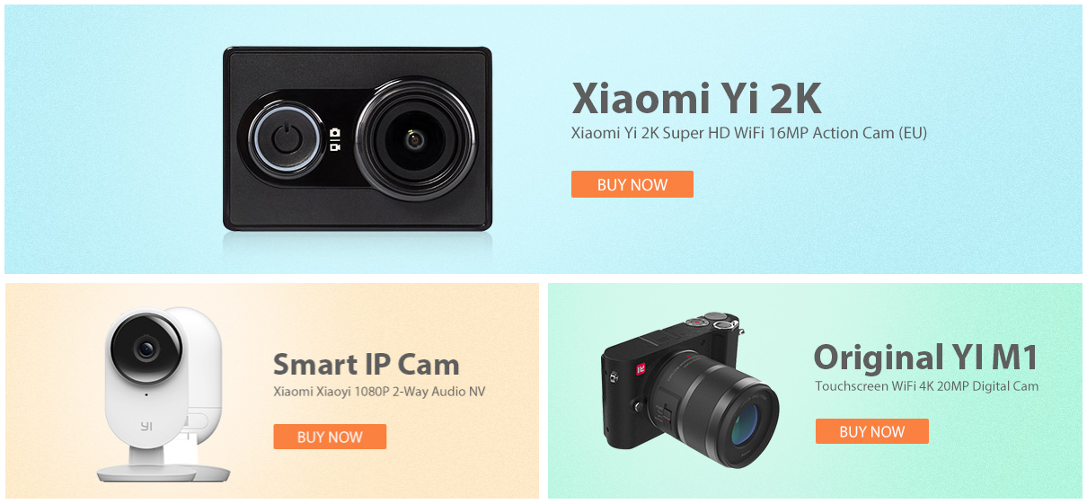 Promos caméra Xiaomi Yi