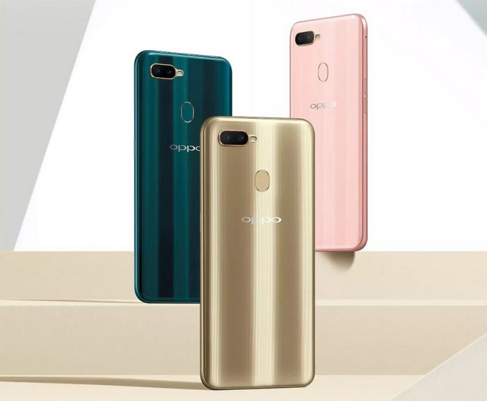 Oppo A7 couleurs